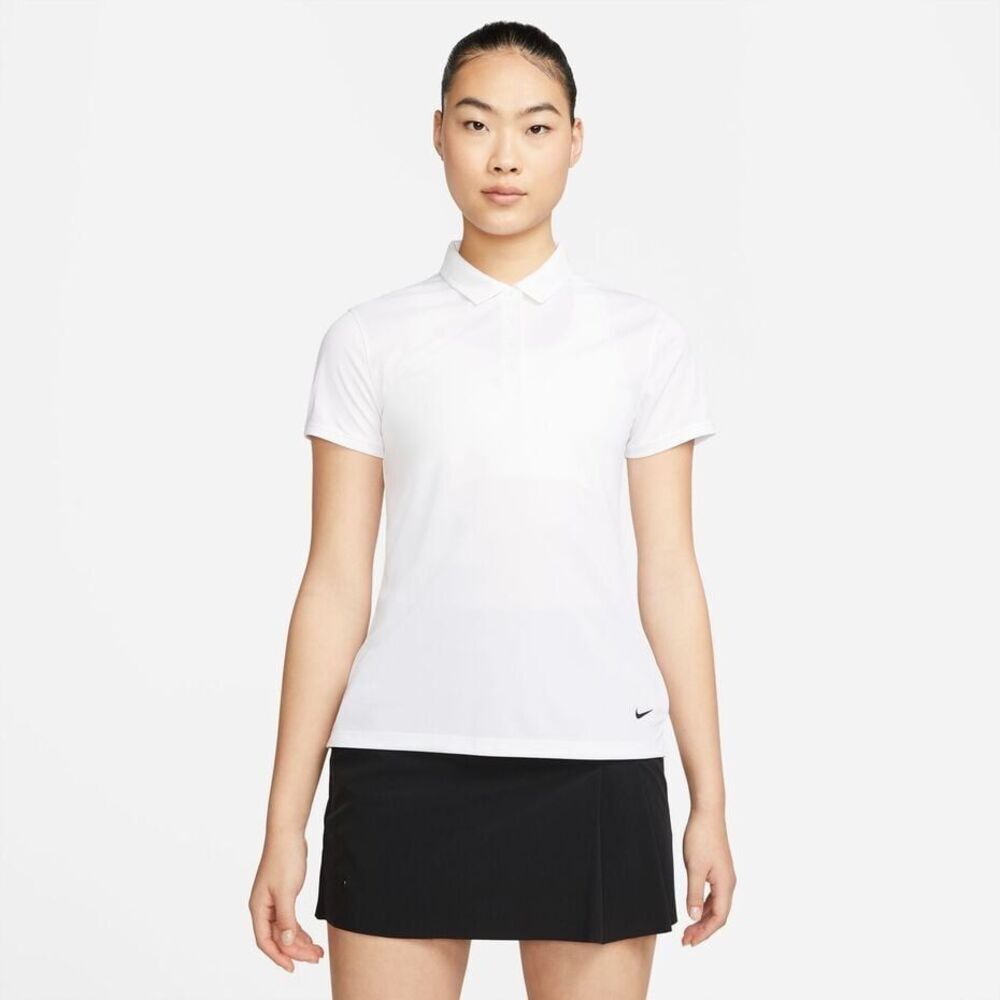 20. Nike White WOMENS NWT Dri-FIT Solid Short Sleeve Victory Golf Polo - Picture 2 of 7